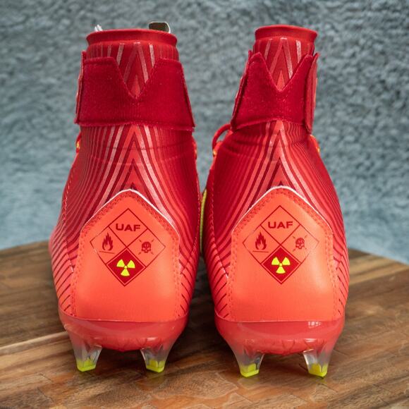Under Armour Men's Cleats UA Highlight MC Red Football 3023716-600 Size 12 - Picture 4 of 7